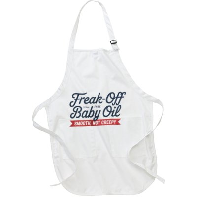 Freak Off Free Baby Oil Funny Halloween Apron