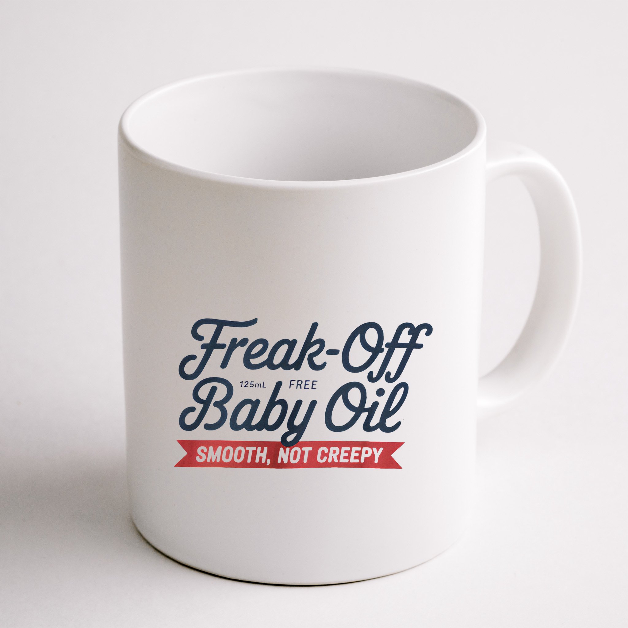 Freak Off Free Baby Oil Funny Halloween Mug