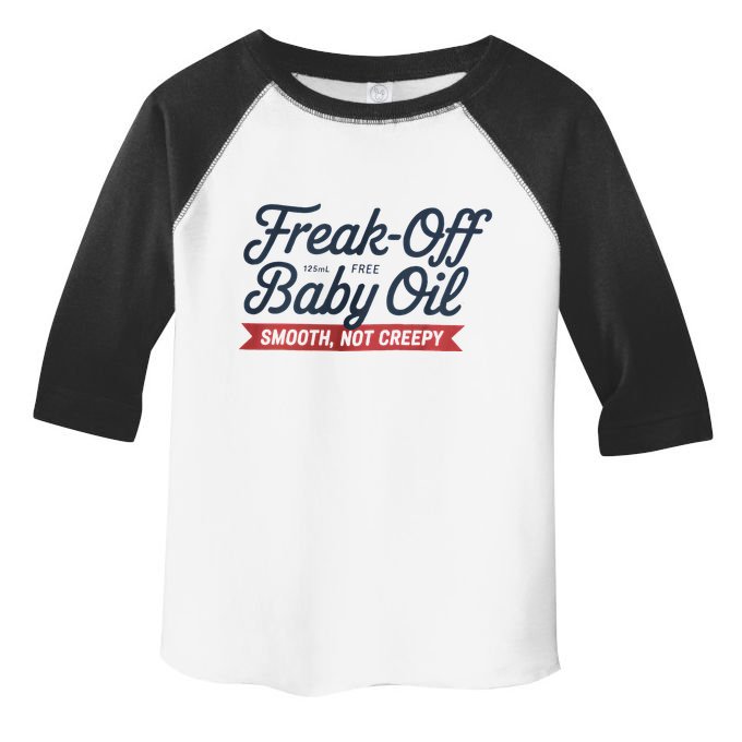 Freak Off Free Baby Oil Funny Halloween Toddler Fine Jersey T-Shirt