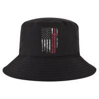 Faith Over Fear Cool Christian Cross American USA Flag Cool Comfort Performance Bucket Hat