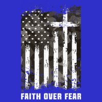 Faith Over Fear Christian Cross Camouflage American Flag Sustainable Beanie
