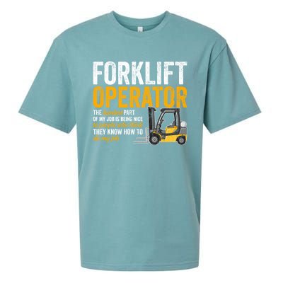 Forklift Operator Forklift Driver Funny Gift Sueded Cloud Jersey T-Shirt