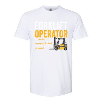 Forklift Operator Forklift Driver Funny Gift Softstyle® CVC T-Shirt