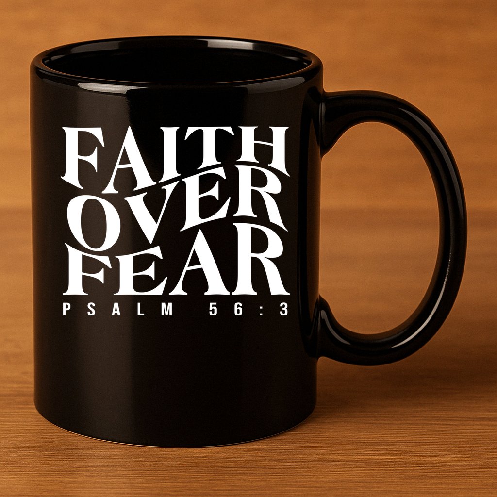 Faith Over Fear Psalm 56 3 11oz C Handle Ceramic Mug