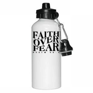 Faith Over Fear Psalm 56 3 Aluminum Water Bottle 