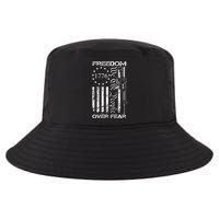 Freedom Over Fear Pro Gun USA Flag 2nd Amendment Cool Comfort Performance Bucket Hat