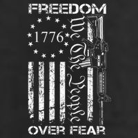 Freedom Over Fear Pro Gun USA Flag 2nd Amendment Cool Comfort Performance Bucket Hat
