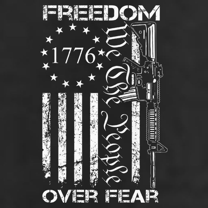 Freedom Over Fear Pro Gun USA Flag 2nd Amendment Cool Comfort Performance Bucket Hat