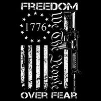 Freedom Over Fear Pro Gun USA Flag 2nd Amendment Cooling Performance Crew T-Shirt