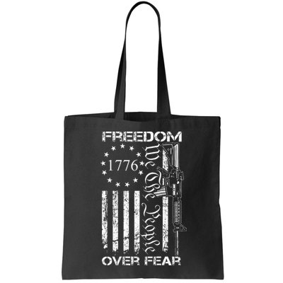 Freedom Over Fear Pro Gun USA Flag 2nd Amendment Bag
