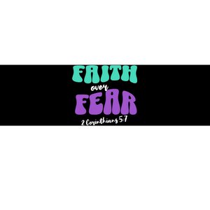 Faith Over Fear Christian Motivational Bumper Sticker