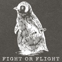 Fight Or Flight Funny Penguin Meme Cotton Canvas Backpack