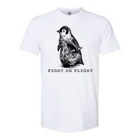 Fight Or Flight Funny Penguin Meme Softstyle CVC T-Shirt