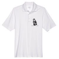 Fight Or Flight Funny Penguin Meme Men's Origin Performance Pique Polo