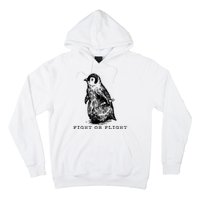 Fight Or Flight Funny Penguin Meme Hoodie