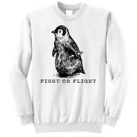 Fight Or Flight Funny Penguin Meme Sweatshirt