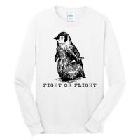 Fight Or Flight Funny Penguin Meme Tall Long Sleeve T-Shirt