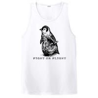 Fight Or Flight Funny Penguin Meme PosiCharge Competitor Tank