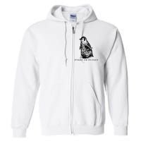 Fight Or Flight Funny Penguin Meme Full Zip Hoodie