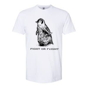 Fight Or Flight Funny Penguin Pun Fight Or Flight Softstyle CVC T-Shirt