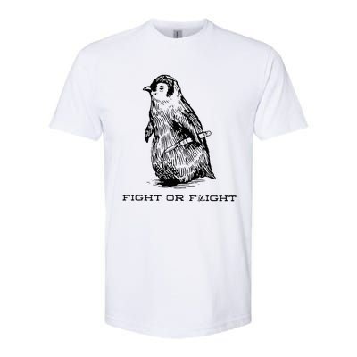 Fight Or Flight Funny Penguin Pun Fight Or Flight Softstyle CVC T-Shirt