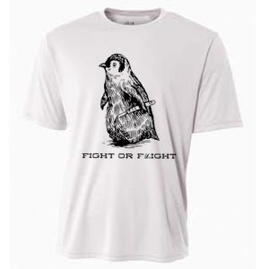 Fight Or Flight Funny Penguin Pun Fight Or Flight Cooling Performance Crew T-Shirt