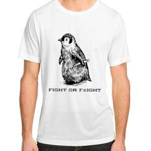 Fight Or Flight Funny Penguin Pun Fight Or Flight Adult ChromaSoft Performance T-Shirt