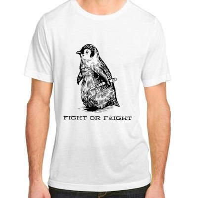 Fight Or Flight Funny Penguin Pun Fight Or Flight Adult ChromaSoft Performance T-Shirt