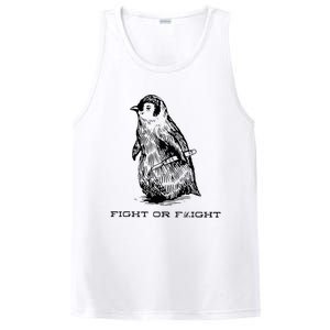 Fight Or Flight Funny Penguin Pun Fight Or Flight PosiCharge Competitor Tank