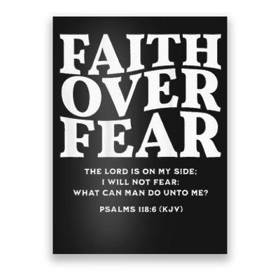 Faith Over Fear Poster