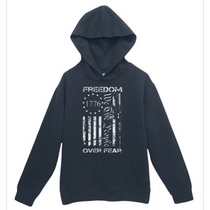 Freedom Over Fear Pro Gun Usa Flag 2nd Amendment Urban Pullover Hoodie