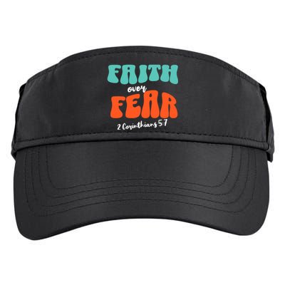 Faith Over Fear Christian Motivational Adult Drive Performance Visor