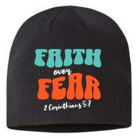 Faith Over Fear Christian Motivational Sustainable Beanie