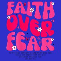 Faith Over Fear Christian Women Jesus Religious Floral Sweatshirt