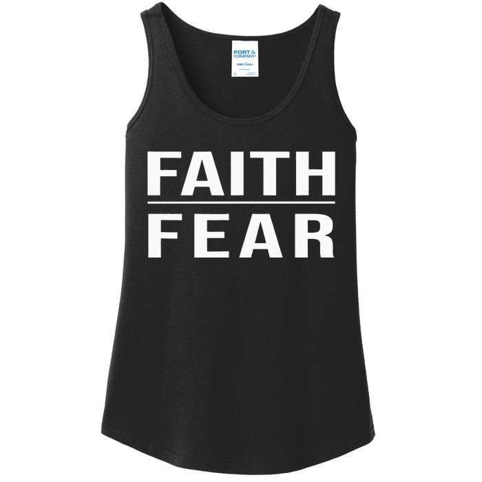 Faith Over Fear Christian For Men Faith Based Gift Ladies Essential Tank