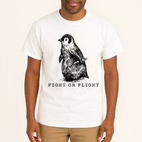 Fight Or Flight Funny Penguin Meme Tall T-Shirt
