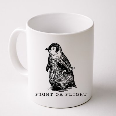 Fight Or Flight Funny Penguin Meme Mug