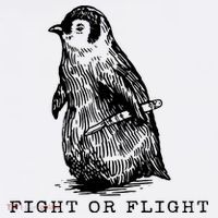 Fight Or Flight Funny Penguin Meme Knit Cap Winter Beanie