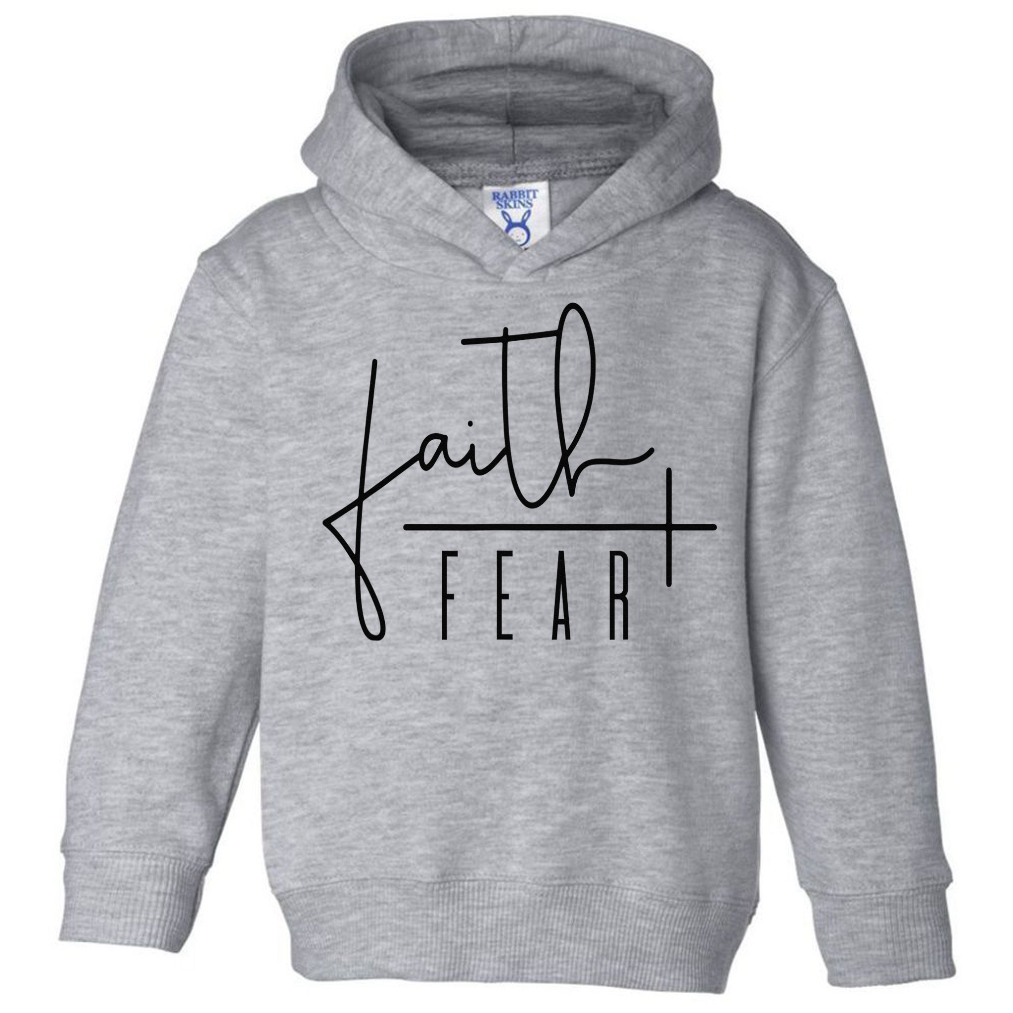 Faith Over Fear Jesus Religious Faith Christian Toddler Hoodie
