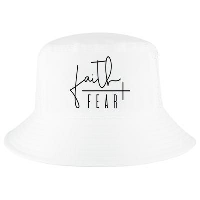 Faith Over Fear Jesus Religious Faith Christian Cool Comfort Performance Bucket Hat