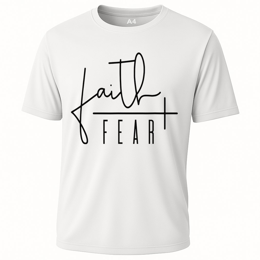 Faith Over Fear Jesus Religious Faith Christian Cooling Performance Crew T-Shirt