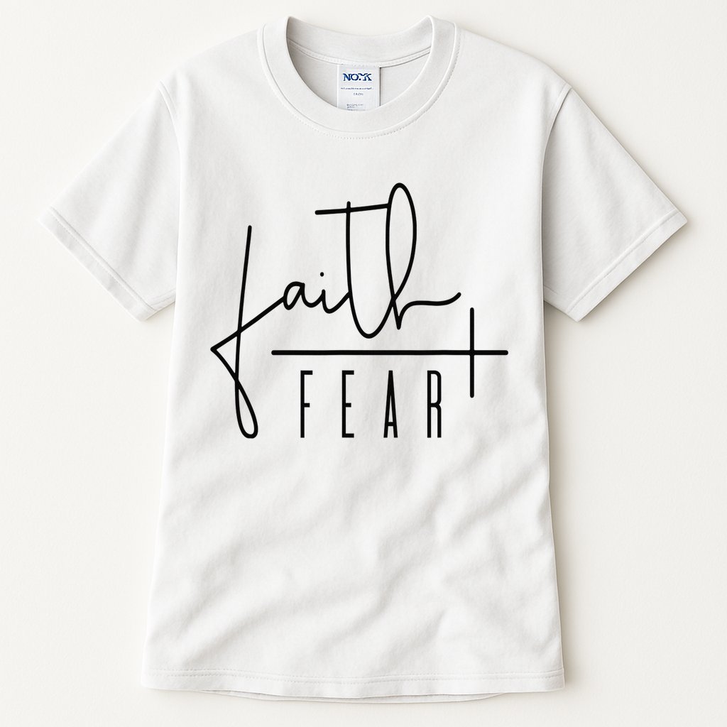 Faith Over Fear Jesus Religious Faith Christian Tall T-Shirt