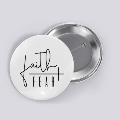 Faith Over Fear Jesus Religious Faith Christian Button