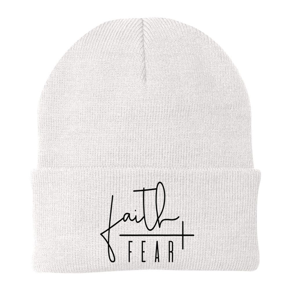 Faith Over Fear Jesus Religious Faith Christian Beanie