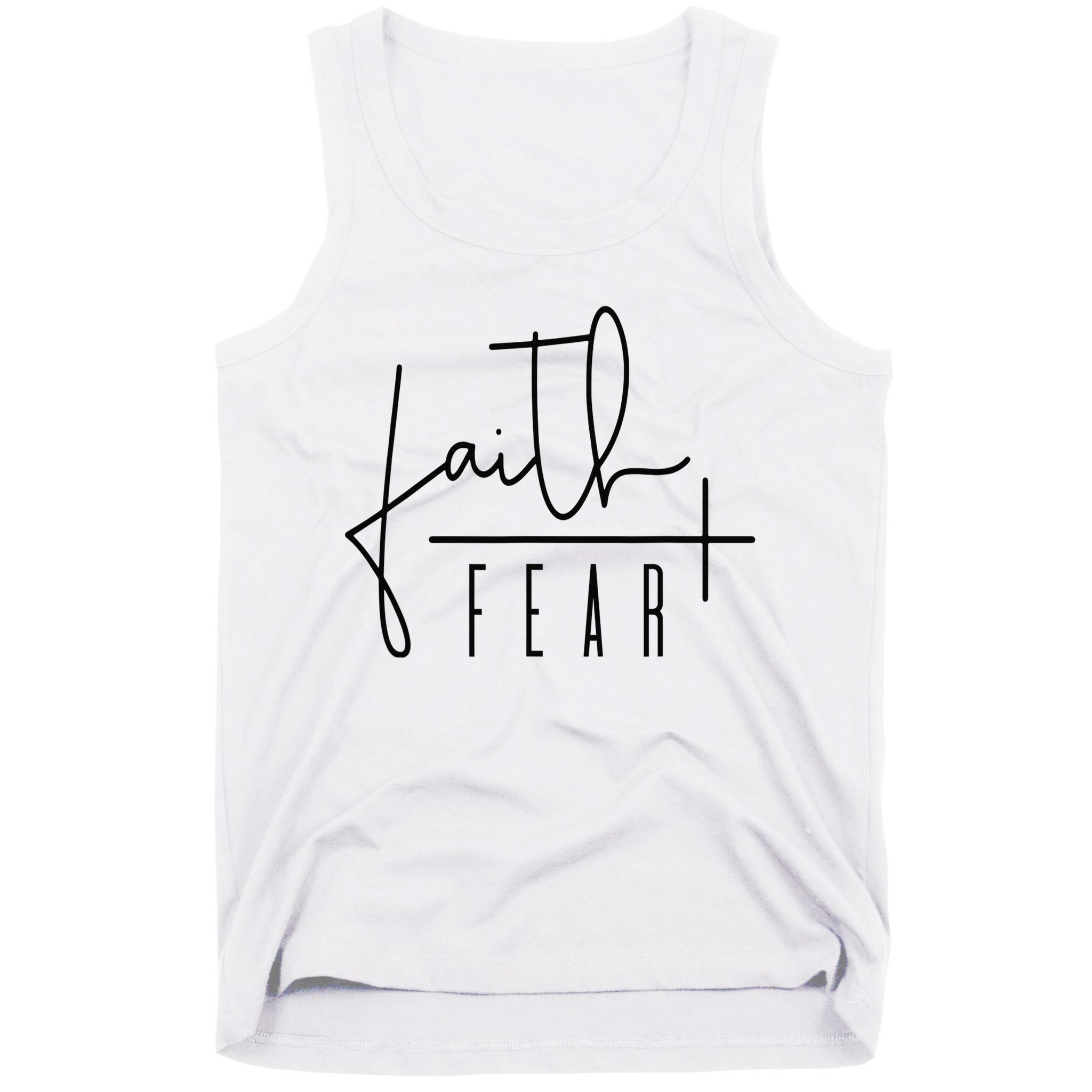 Faith Over Fear Jesus Religious Faith Christian Tank Top