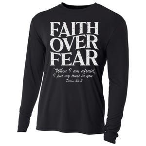 Faith Over Fear Psalm 563 Bible Verse Christian Religious Cooling Performance Long Sleeve Crew