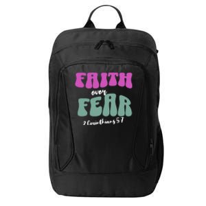 Faith Over Fear Christian Motivational City Backpack