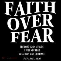 Faith Over Fear Christian Jesus Tall T-Shirt