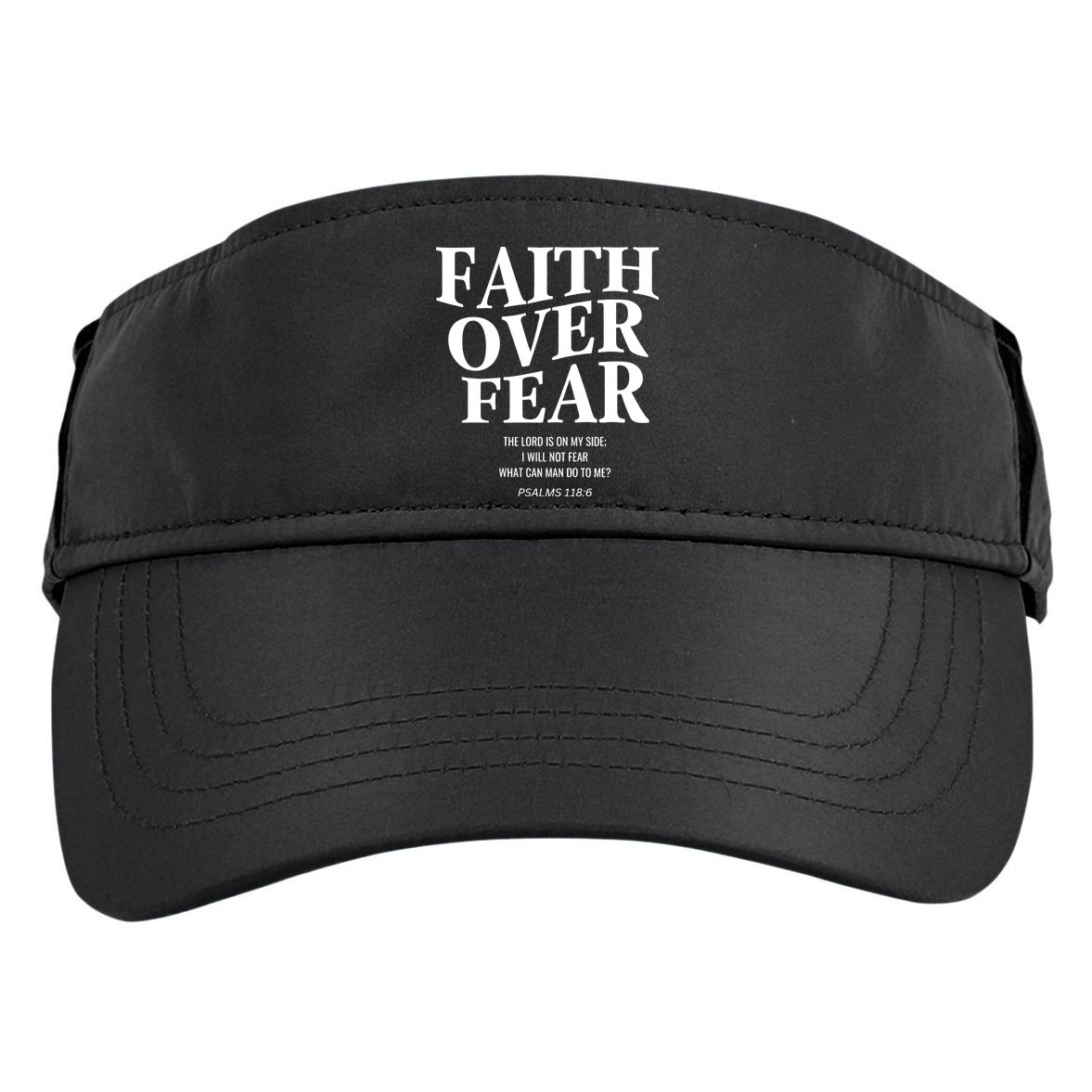 Faith Over Fear Christian Jesus Adult Drive Performance Visor