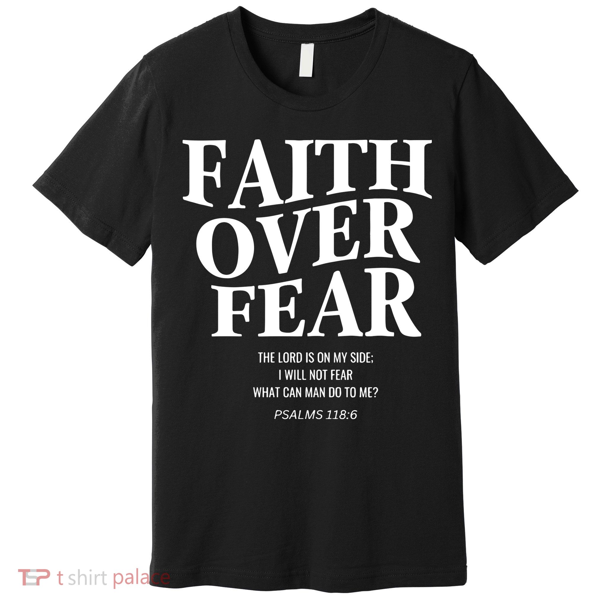 Faith Over Fear Christian Jesus Premium T-Shirt
